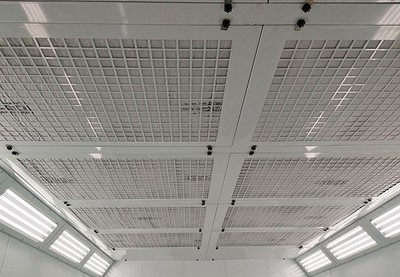 Precision punched steel ceiling panels