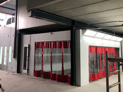 Preparation Room + Auto Body Spray Booth in the Netherlands