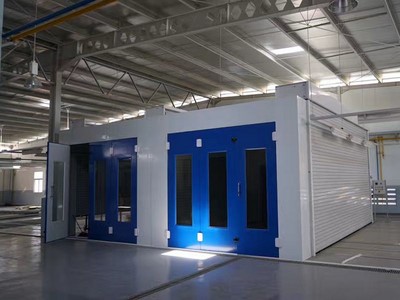Multi-station paint booth for Indonesian customer
