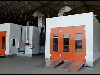Paint booth for Peruvian customer