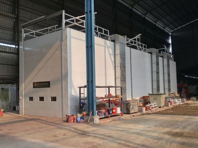 Non-standard paint booth for Indonesian customer