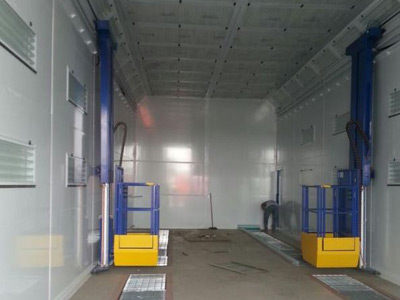 Truck Spray Booth and Manlifts in Saudi Arabia