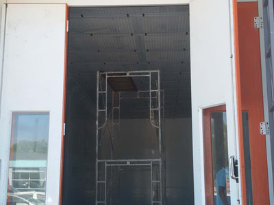 Truck Spray Booth for Military Project in Myanmar
